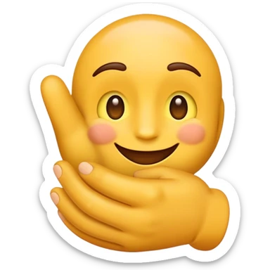happy emoji doing Bellissimo (hand shake) gesture sticker