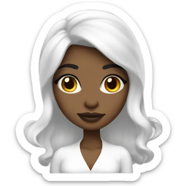 White coquette matte sticker