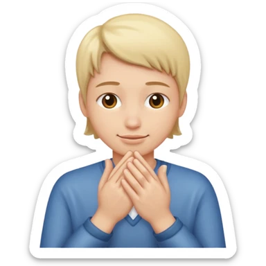 Quelqu’un qui se frotte les mains sticker