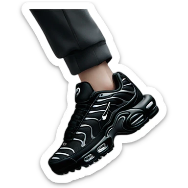 Nike tn total black sticker