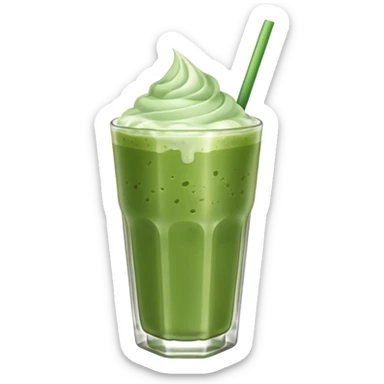 iced matcha latte sticker