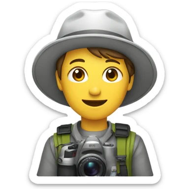 Photographe avec plein d'app sticker