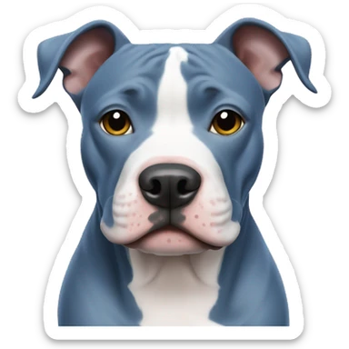 Blue pitbull sticker