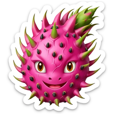 Dragon fruit emoj sticker