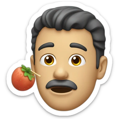 Homme qui mange crotte de nez sticker