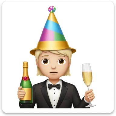 Party pooper sticker