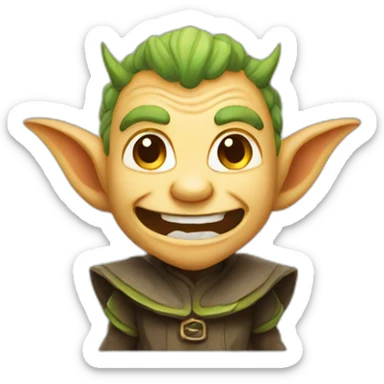 smiling imp sticker