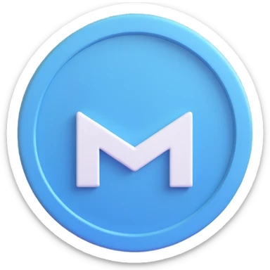 Instagram verified badge emoji style, light blue circle with white check mark, no text, transparent background sticker