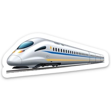 high speed bullet train sticker