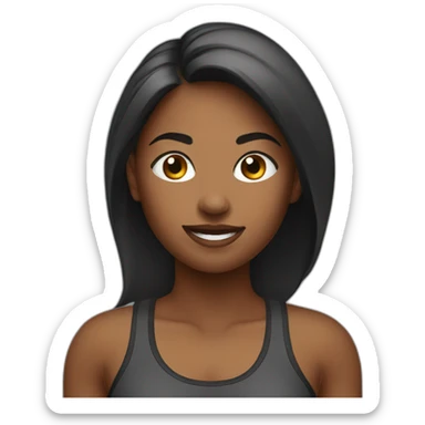 fitness girl sticker