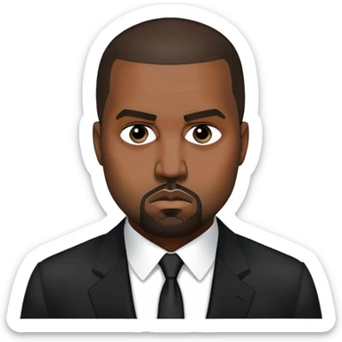 Kanye as a adolf hitler sticker