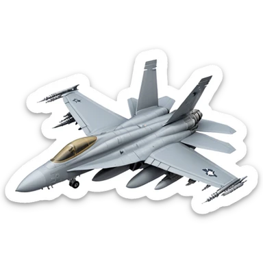 F/A-18 Hornet - McDonnell Douglas (Grey) sticker