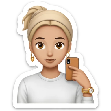 casual pose with accessories sticker