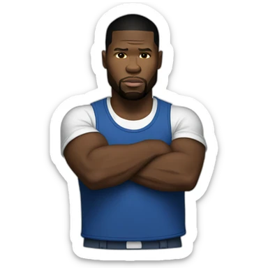 50 CENT SEÑALANDO SU MANO 5 sticker