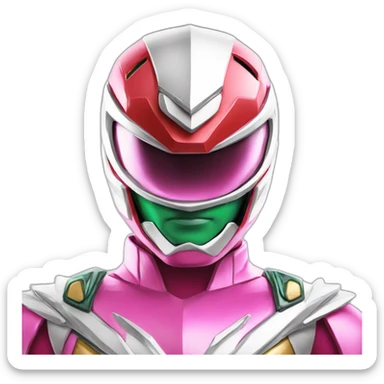 crystal power ranger full body sticker