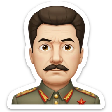 Joseph stalin is sad sticker