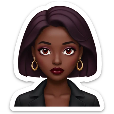 cewe dark feminim maroom sticker