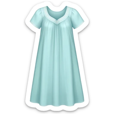 a simple nightgown, pastel color sticker