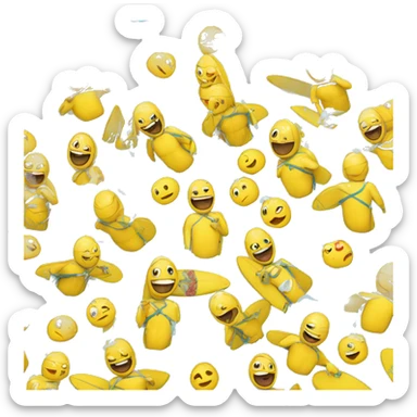 Le pape qui fait du surf sticker