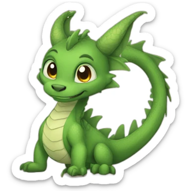Dragon fursona sticker