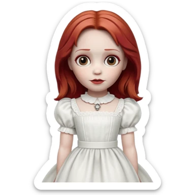 Annabelle doll (red hair) from The Conjuring movie sticker