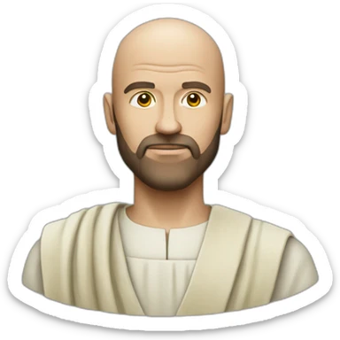 cosmic-jedi--baldness-christ sticker