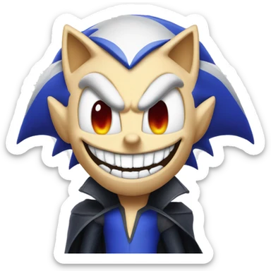 Sonic as a vampire  sticker