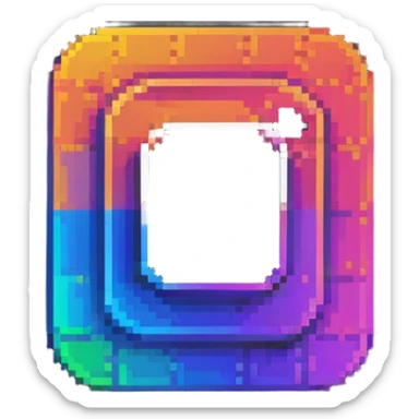 Instagram gradient logo sticker