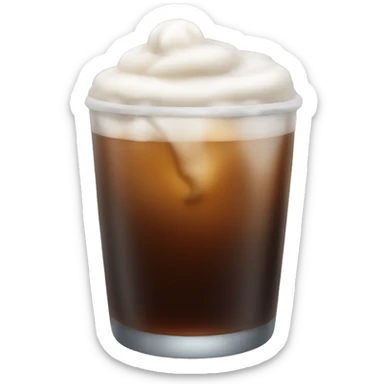 iced cold brew with cold foam sticker