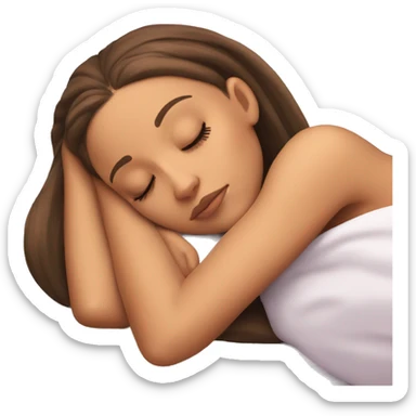 Ariana Grande sleeping sticker