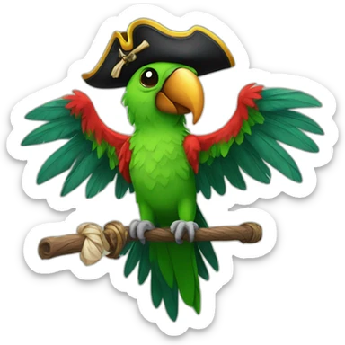Pirate Parrot sticker