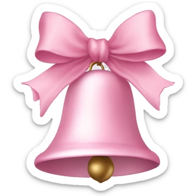 Light pink Christmas bells sticker