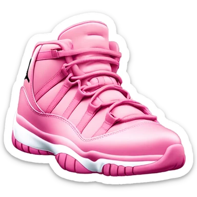 Pink Jordan 11 sticker