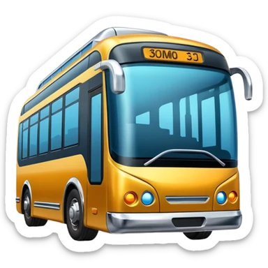 Futuristic city Bus sticker