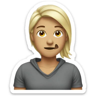 wiping off sweat sticker