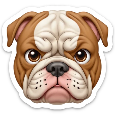 issues bulldog inglés sticker