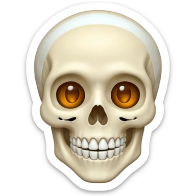 spooky skeleton sticker