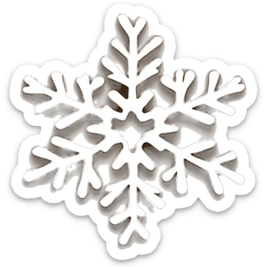 a brown snow flake sticker