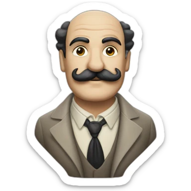 Hercules Poirot sticker