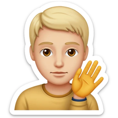 Someone stroking their dih sticker