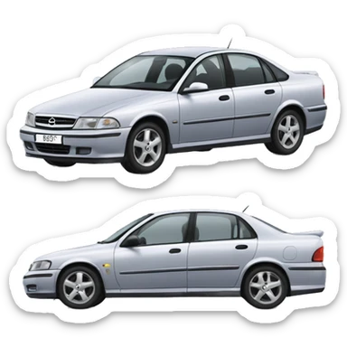 car opel omega  sticker