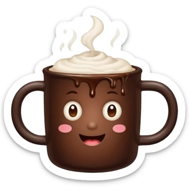 Cioccolata calda aestetich sticker