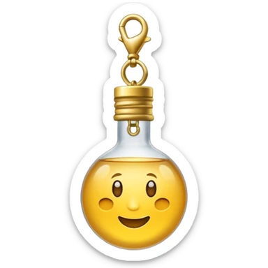bombillo con colgante largo sticker