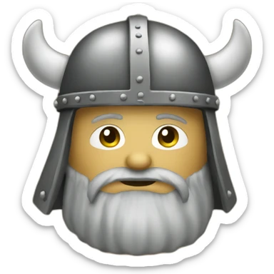 Viking-helmet-history sticker