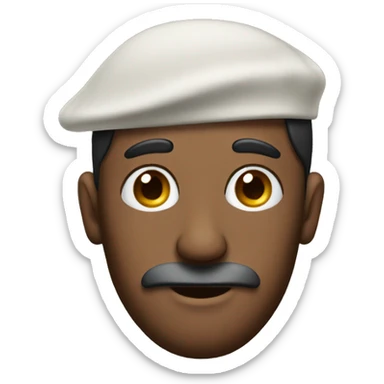 Man with big nose and kippa sticker