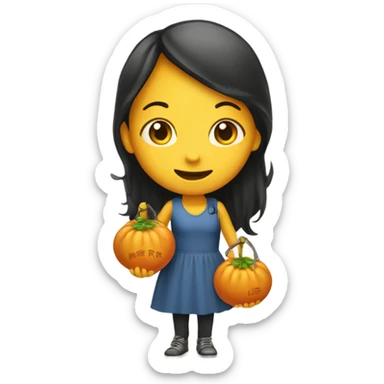 girl holding a sign <Hooks Calabash > sticker