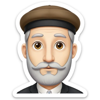 israeli rabbi with long nose sticker