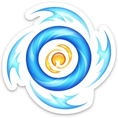 magic blast blue sticker