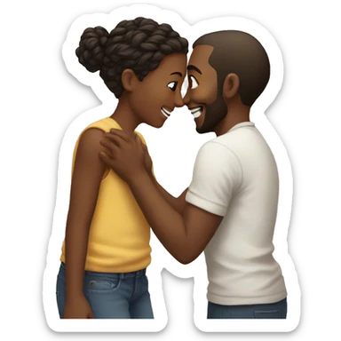 sweet moment between friends sticker