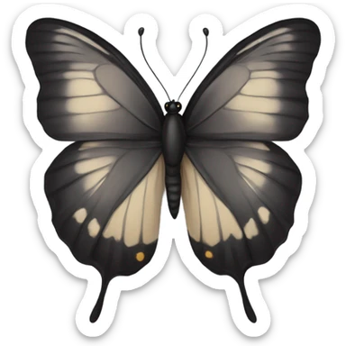black butterfly sticker